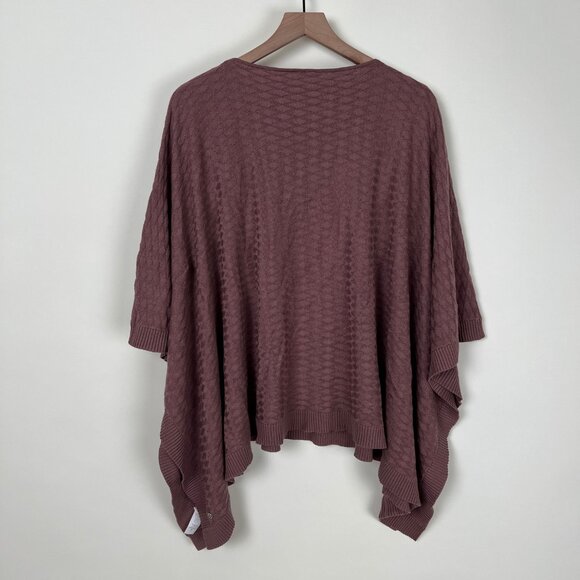 Lululemon Divinity Poncho Cashmere Woven Knit Cable Scarf Cardigan Sweater Shawl - Picture 10 of 12